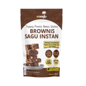 gluten free tepung sagu mix untuk brownies sagu (no rafinasi sugar)