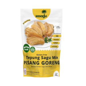 gluten free tepung sagu mix pisang goreng