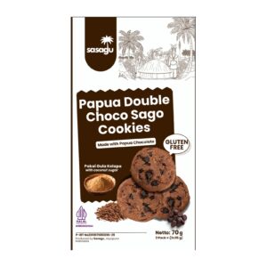 gluten free papua double choco cookies sagu
